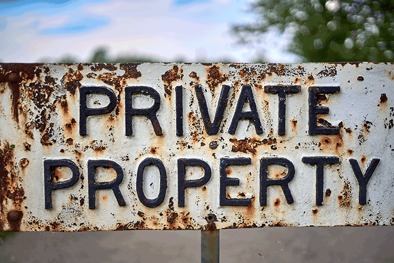 Private property image