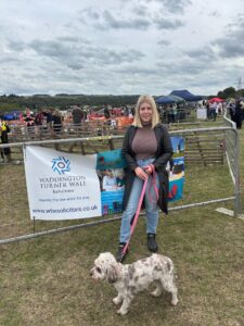 Emma Downey & hyer dog Marble at Keighley Show 06.09.2025