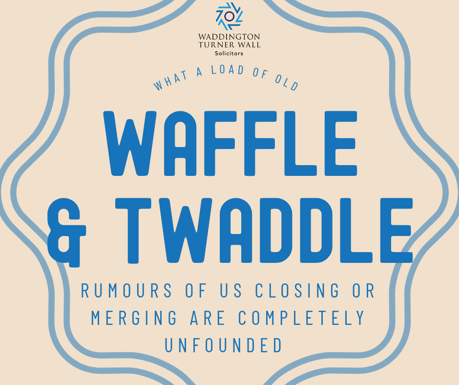 Image of the words Waffle & Twaddle
